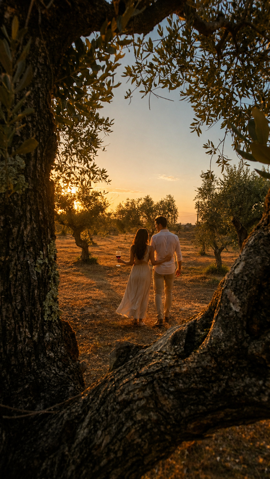 Stroll in the olive grove